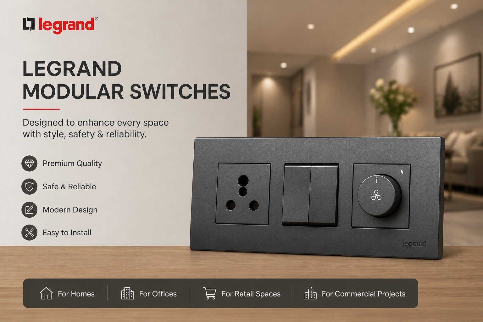 legrand modular switches 